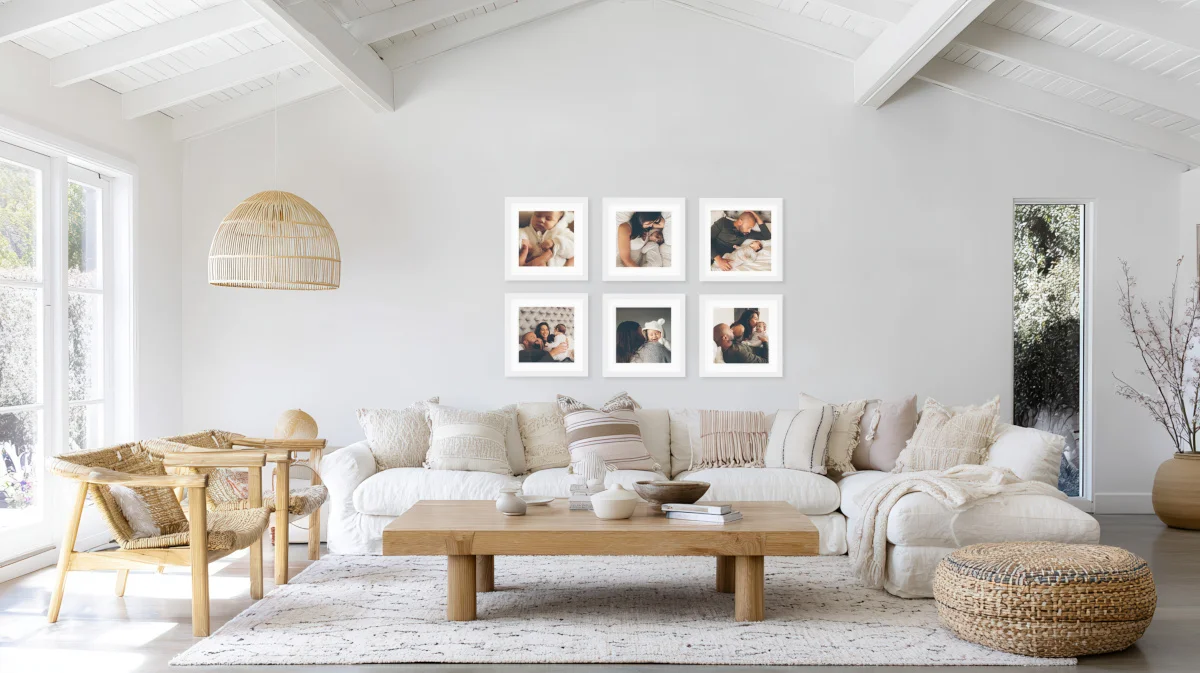 Grid of 6 Photo Gallery Wall